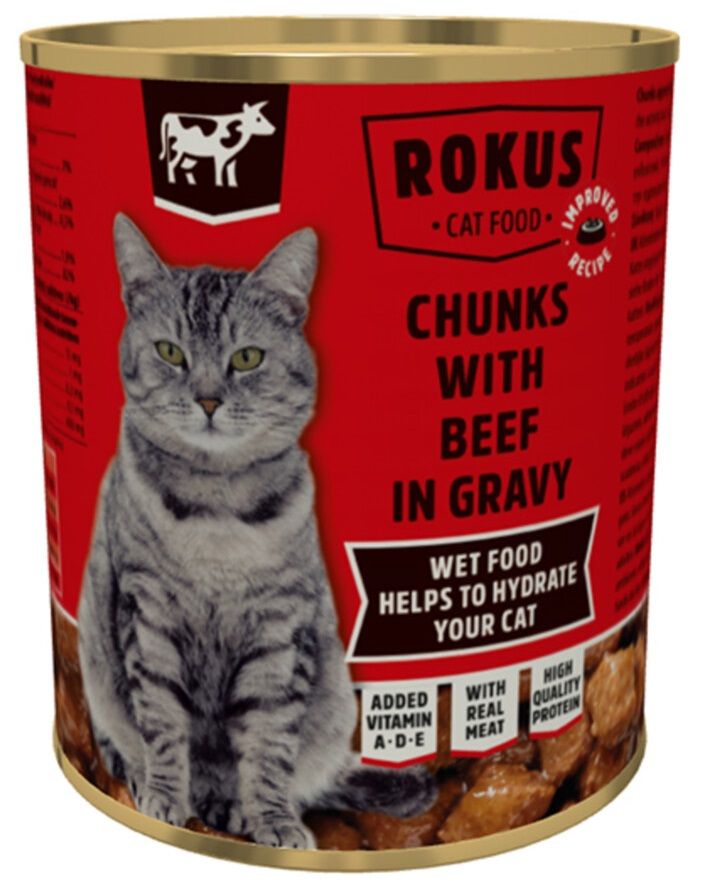 Rokus Cat - Chunks Beef