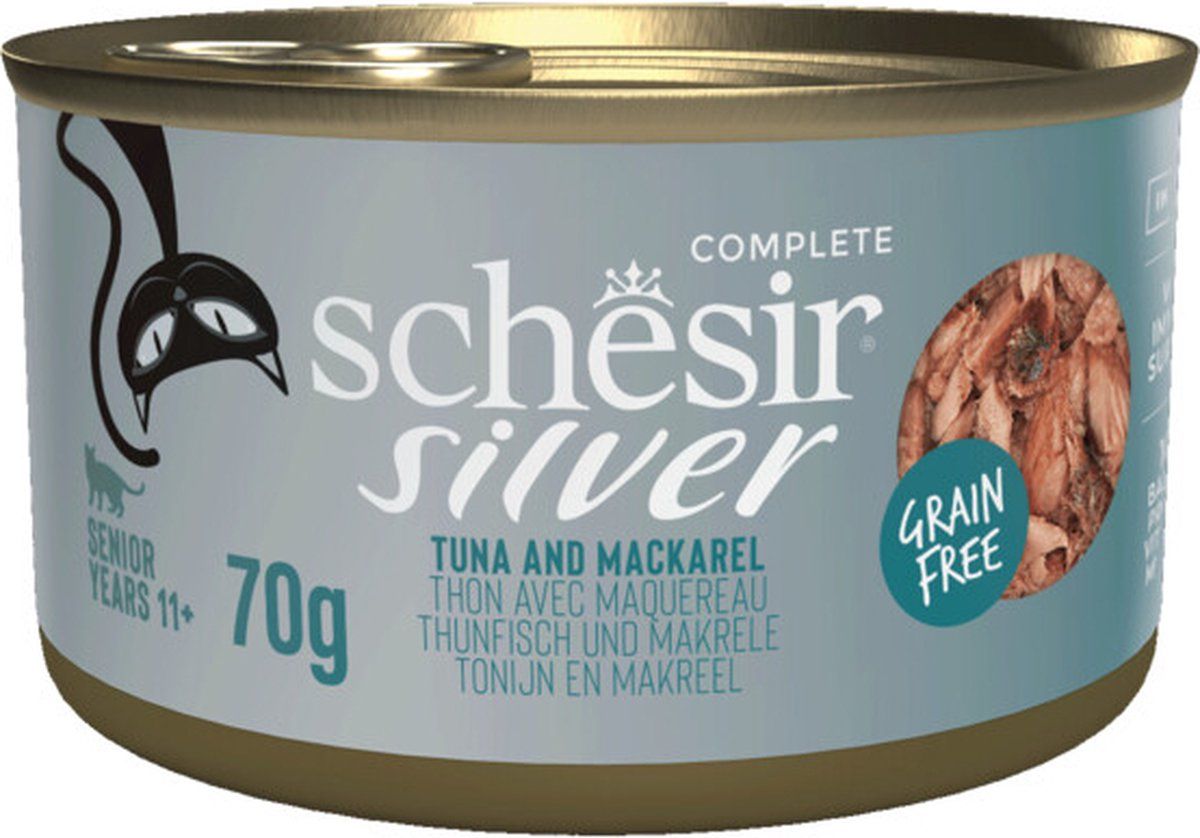 Schesir Cat Silver Tonijn & Makreel 70gr