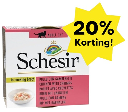 Schesir Complements - Kip met Garnalen in Bouillon 70gr