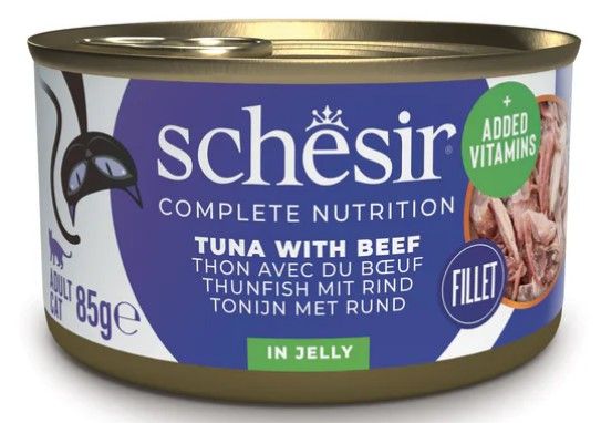 Schesir Complete Nutrition - Tonijn met Rund in Jelly