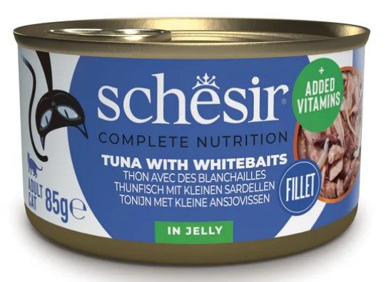 Schesir Complete Nutrition – Tonijn met kleine Ansjovissen in Jelly