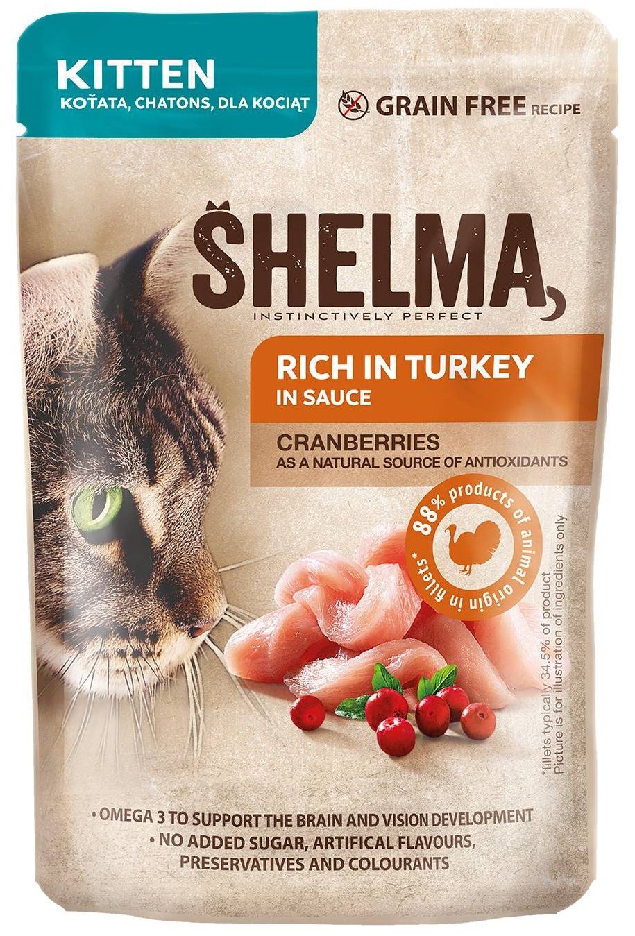 Shelma - Pouch Fillets Kittens Turkey/Buckthorn