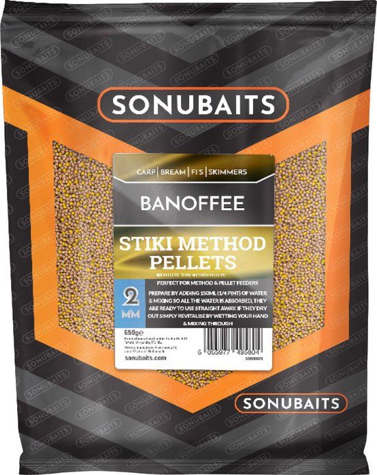 Sonubaits Stiki Banoffee Method Pellets 650g 2mm