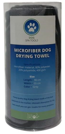 Tools-2-groom - Handdoek Microvezel Grijs