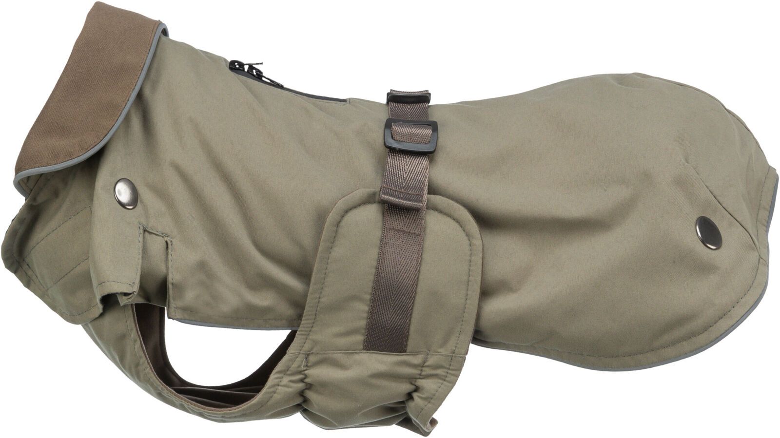 Trixie - Teckel jas Hermy Olijfgroen