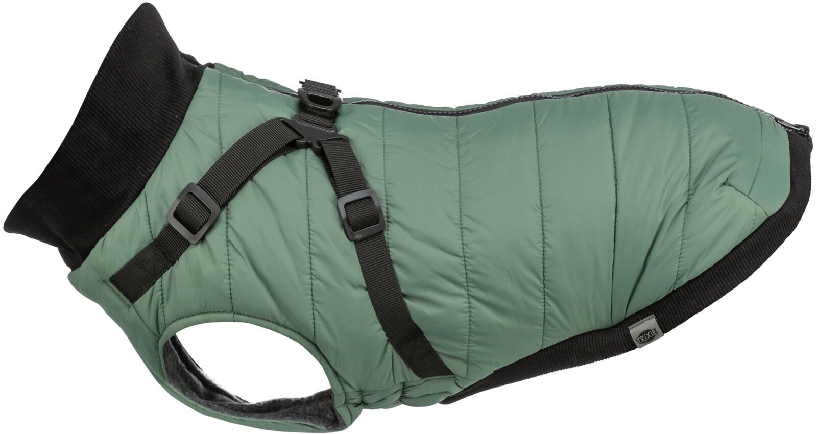 Trixie - Winterjas Pontis met tuig Salie Groen