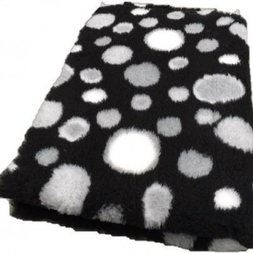 VetBed - Circles Zwart Grijs Wit -anti-slip 150x100