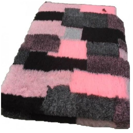 Vetbed - Patchwork Roze