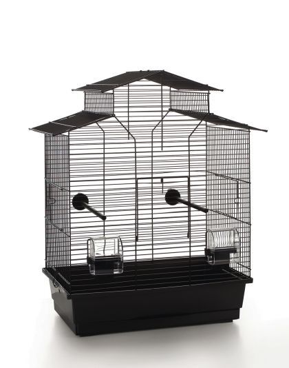 Vogelkooi iza 2 pagode Zwart