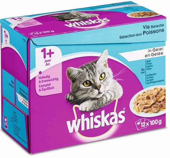 Whiskas - Adult - Vis Selectie in Gelei