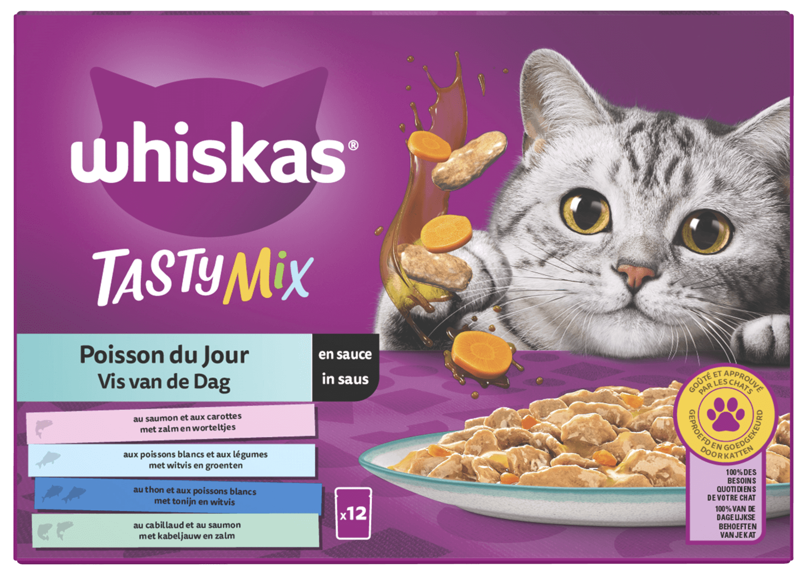 Whiskas - Adult - Vis van de dag - in Saus