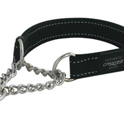 ROGZ FOR DOGS LUMBERJACK HALFSLIP HALSBAND ZWART