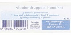 DIERENDROGIST VLOOIENDRUPPEL NATUURLIJKE OLIE BASIS