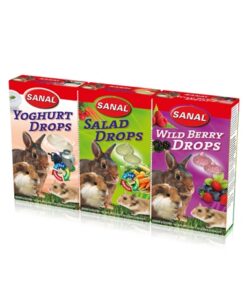 SANAL KNAAGDIER 3-PACK DROPS YOGURT / SALAD / WILD BERRY