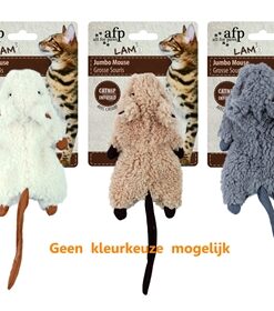 AFP JUMBO MUIS CRINKLE LAMSWOL MET CATNIP ASSORTI