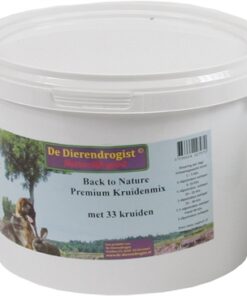 DIERENDROGIST BACK TO NATURE PREMIUM KRUIDENMIX MET 33 KRUIDEN