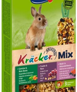 VITAKRAFT DWERGKONIJN KRACKERS NOOT/BOSVRUCHTEN/GROENTEN
