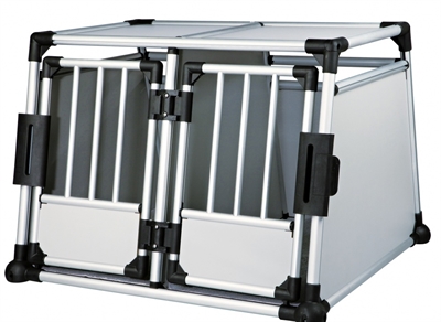 TRIXIE TRANSPORTBOX DUBBEL ALUMINIUM