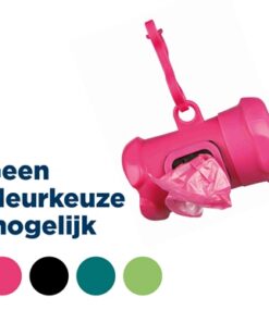 TRIXIE POEPZAKHOUDER BOTVORM MET POEPZAKJES ASSORTI