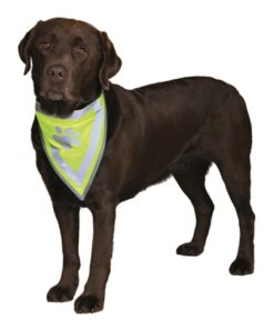 TRIXIE REFLECTERENDE BANDANA GEEL