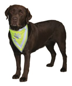 TRIXIE REFLECTERENDE BANDANA GEEL