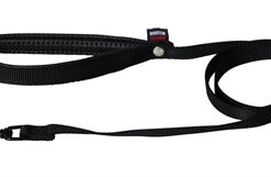 MARTIN HONDENRIEM NYLON ZWART