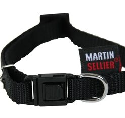 KATTENHALSBAND NYLON UNI ZWART