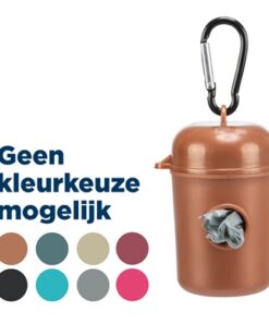 TRIXIE POEPZAKDISPENSER MET 2X20 ZAKJES ASSORTI