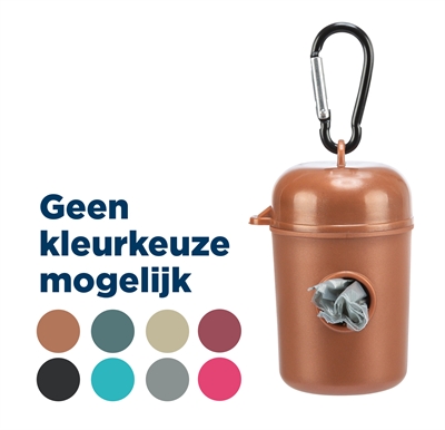 TRIXIE POEPZAKDISPENSER MET 2X20 ZAKJES ASSORTI