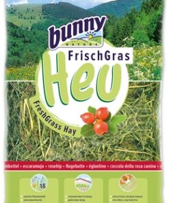 BUNNY NATURE VERS GRAS HOOI MET ROZENBOTTEL