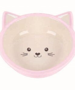 HAPPY PET VOERBAK KITTEN ROZE / CREME