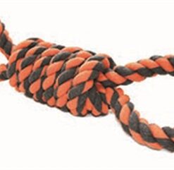 HAPPY PET NUTS FOR KNOTS EXTREME SPOEL 8 VORM TUGGER GRIJS / ORANJE