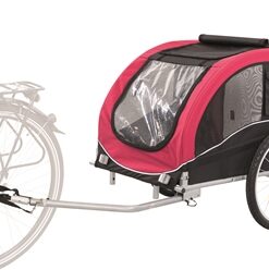 TRIXIE HONDENFIETSKAR ZWART / ROOD