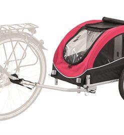 TRIXIE HONDENFIETSKAR ZWART / ROOD