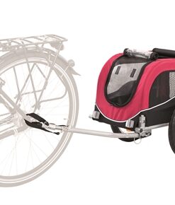 TRIXIE HONDENFIETSKAR ZWART / ROOD