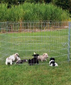 TRIXIE NATURA PUPPYREN GEGALVANISEERD METAAL 8 PANELEN