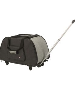 TRIXIE REISMAND TROLLEY ZWART / LICHTGRIJS