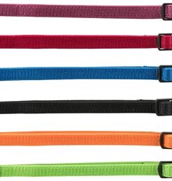 TRIXIE PUPPY HALSBAND SET ZWART/ROOD/BLAUW/APPEL/PAPAYA/ORCHIDEE