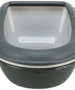 TRIXIE BERTO KATTENBAK OPEN MET SCHEIDINGSSYTEEM GRIJS/PASTELBLAUW/GRANIET