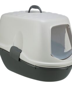 TRIXIE BERTO KATTENBAK OVERDEKT MET ZEEF SCHEIDINGSSYSTEEM GRIJS