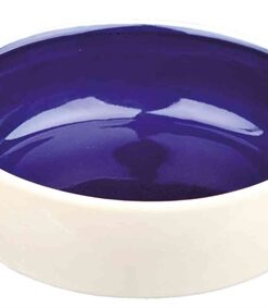 TRIXIE VOERBAK KAT KERAMIEK CREME / BLAUW