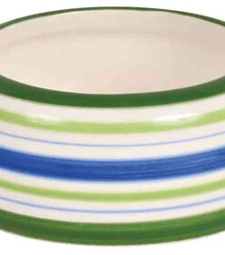 TRIXIE VOERBAK KONIJN STREEP GROEN / BLAUW / CREME