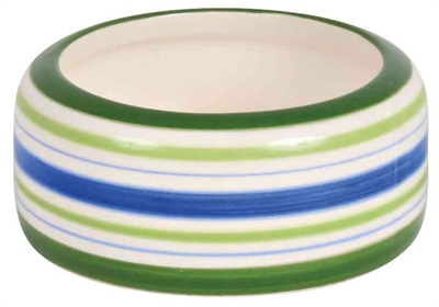 TRIXIE VOERBAK KONIJN STREEP GROEN / BLAUW / CREME