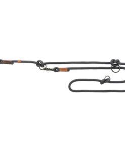 TRIXIE HONDENRIEM BE NORDIC VERSTELBAAR DONKERGRIJS / BRUIN