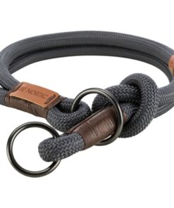TRIXIE HALSBAND HOND BE NORDIC SLIP HALSBAND DONKERGRIJS / BRUIN