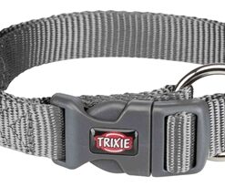 TRIXIE HALSBAND HOND PREMIUM GRAFIET GRIJS