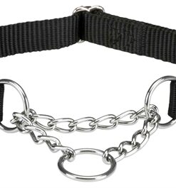 TRIXIE HALSBAND HOND PREMIUM HALFSLIP HALSBAND ZWART
