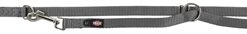 TRIXIE HONDENRIEM PREMIUM VERSTELBAAR NYLON GRAFIET GRIJS