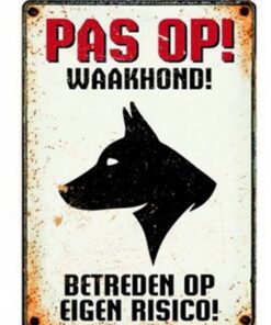 PLENTY GIFTS WAAKBORD BLIK WAAKHOND