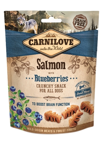 CARNILOVE CRUNCHY SNACK ZALM / BLAUWE BES